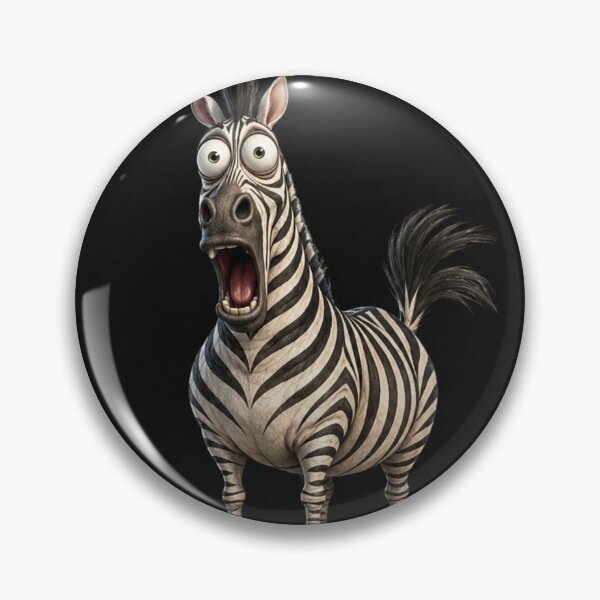 Item preview, F-CAW-F Funny Zebra – Shocked Zebra Absurd Humor Graphic designed and sold by Trinity Collections.