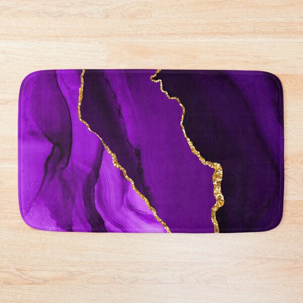Item preview, Purple And (Faux) Gold-Glitter-Colors (Faux) Marble Art designed and sold by DEC02.