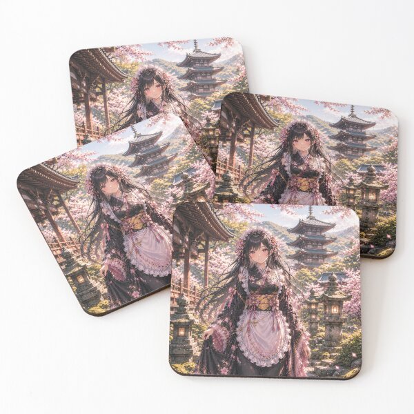 Item preview, Spring Temple Courtyard designed and sold by Hidden Japan Coloring Book.