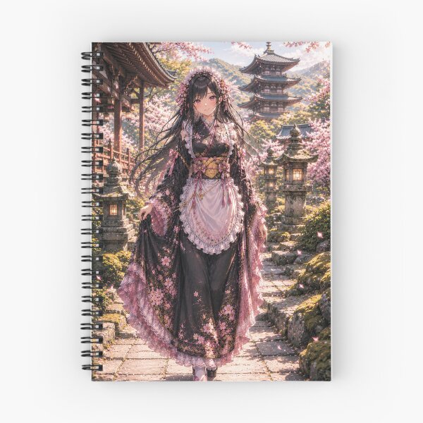 Item preview, Spring Temple Courtyard designed and sold by Hidden Japan Coloring Book.