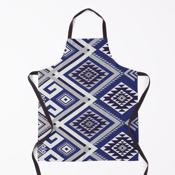 Item preview, Navy Blue Tribal Diamond Kilim Design designed and sold by arteresting-art.