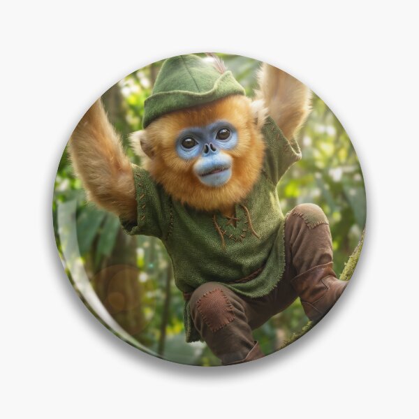 Item preview, Golden Snub-Nosed Monkey Robin Hood designed and sold by Tridentulus.