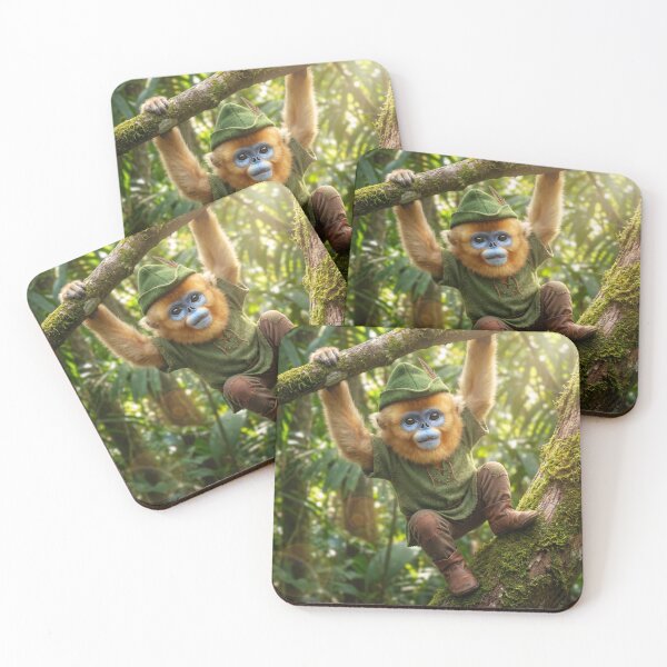 Item preview, Golden Snub-Nosed Monkey Robin Hood designed and sold by Tridentulus.