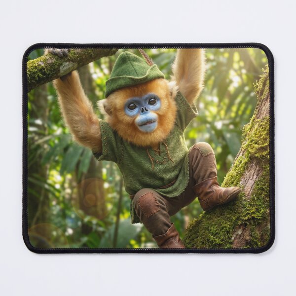 Item preview, Golden Snub-Nosed Monkey Robin Hood designed and sold by Tridentulus.