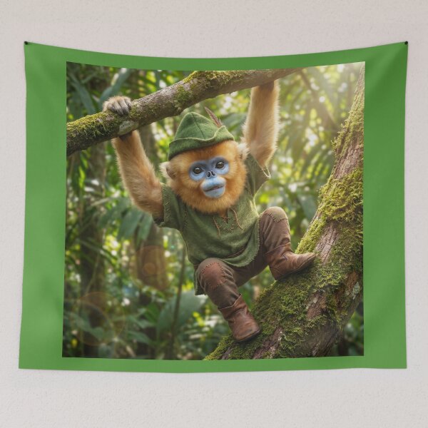 Item preview, Golden Snub-Nosed Monkey Robin Hood designed and sold by Tridentulus.