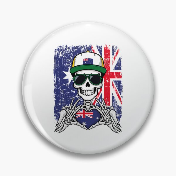 Item preview, Australian Pride Skeleton Art Tee designed and sold by Colorful Designs.