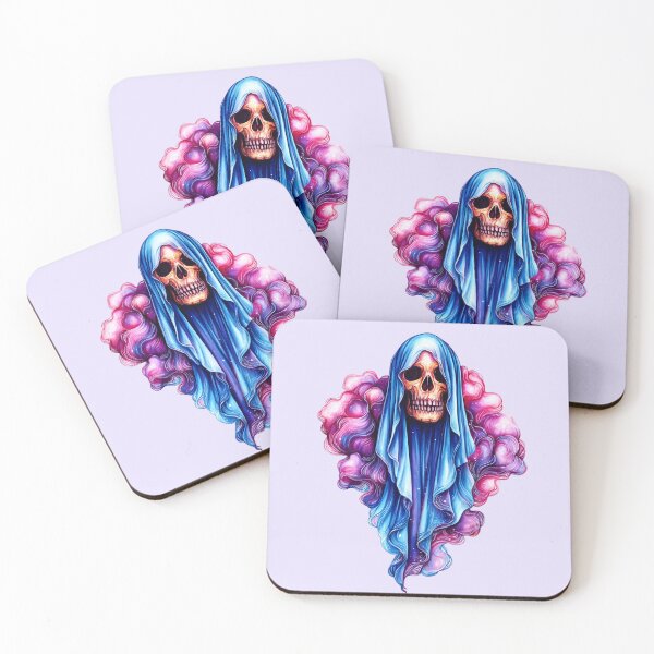 Item preview, Cosmic Grim Reaper Skull with Purple Smoke designed and sold by SweetLilith.