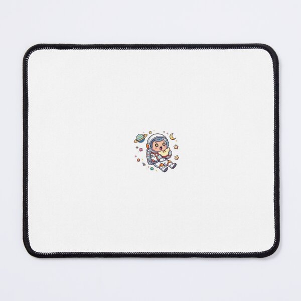 Item preview, Cute Astronaut Eating Apple Sticker | Healthy Space Explorer Cartoon designed and sold by AmanPalCreates.
