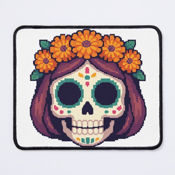 Item preview, PixelBruja Catrina — Dia de los Muertos Pixel Art Sticker designed and sold by PixelBrujeria.