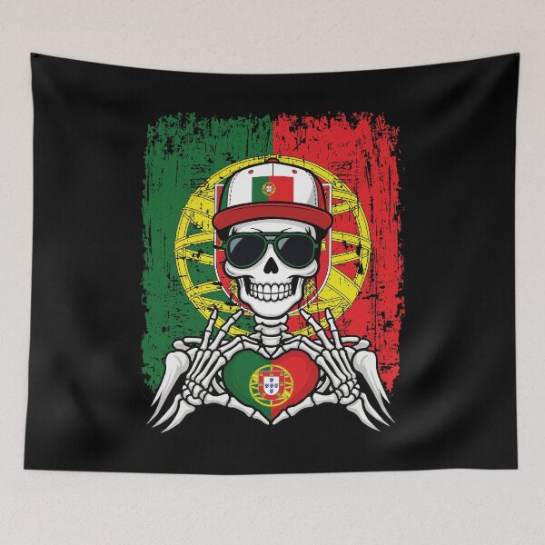 Item preview, Portuguese Pride Skeleton Art Tee designed and sold by Colorful Designs.