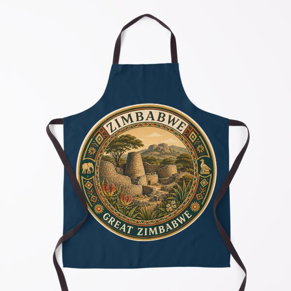 Item preview, Zimbabwe Illustration Travel Art Badge designed and sold by KrisSidDesigns.