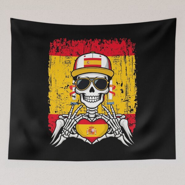 Item preview, Spanish Pride Skeleton Art - Spain Football & Matador Spirit Tee designed and sold by Colorful Designs.