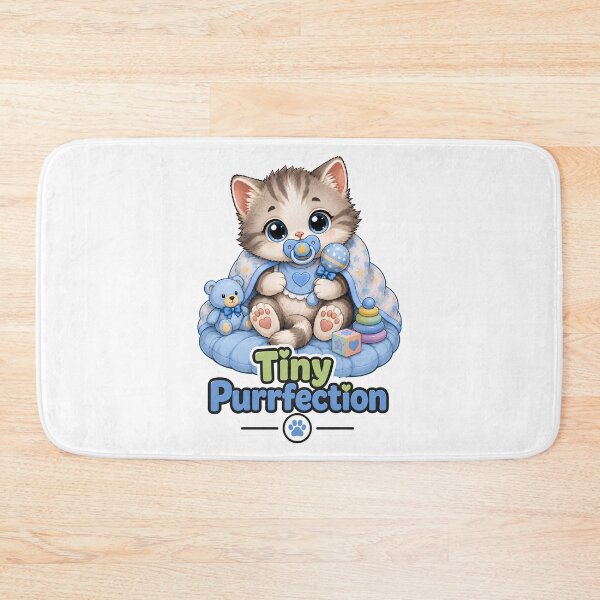 Item preview, Tiny Purrfection Baby Boy Kitten Nursery designed and sold by MoodCats.