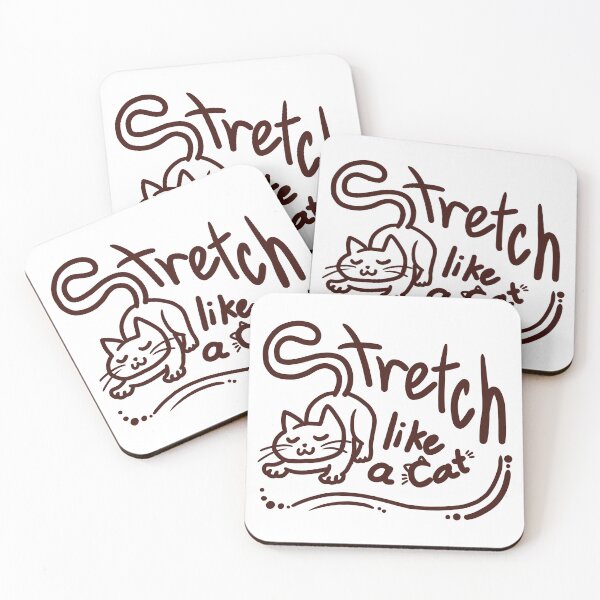 Item preview, Stretch like a Cat with white borderline designed and sold by VilanCat.