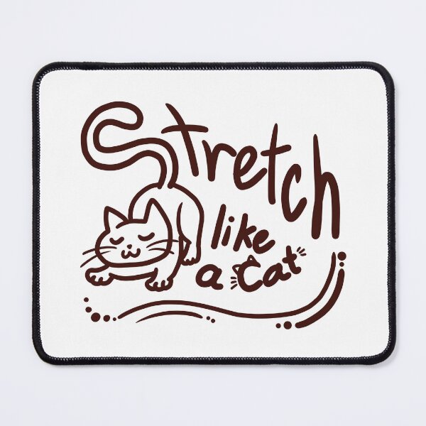 Item preview, Stretch like a Cat with white borderline designed and sold by VilanCat.