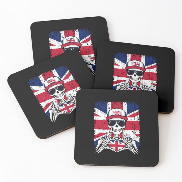 Item preview, British Pride Skeleton Art - UK Flag & Union Jack Soccer Tee designed and sold by Colorful Designs.