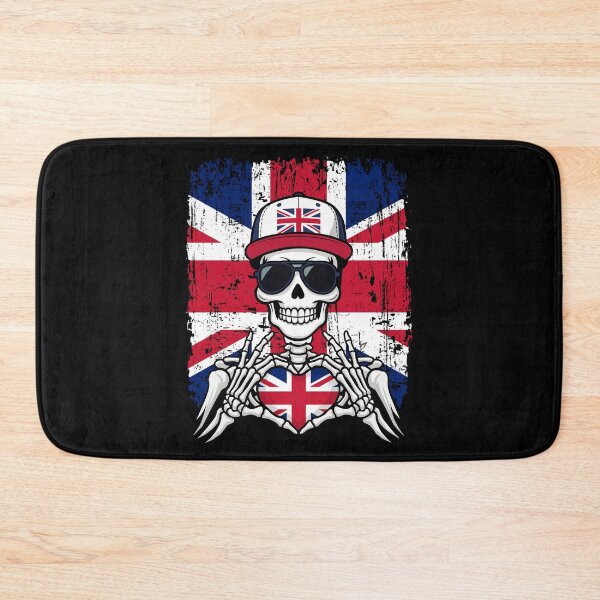 Item preview, British Pride Skeleton Art - UK Flag & Union Jack Soccer Tee designed and sold by Colorful Designs.