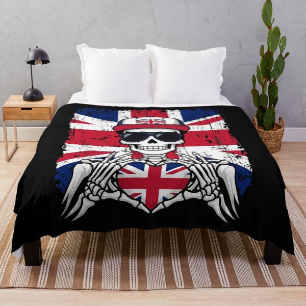 Item preview, British Pride Skeleton Art - UK Flag & Union Jack Soccer Tee designed and sold by Colorful Designs.