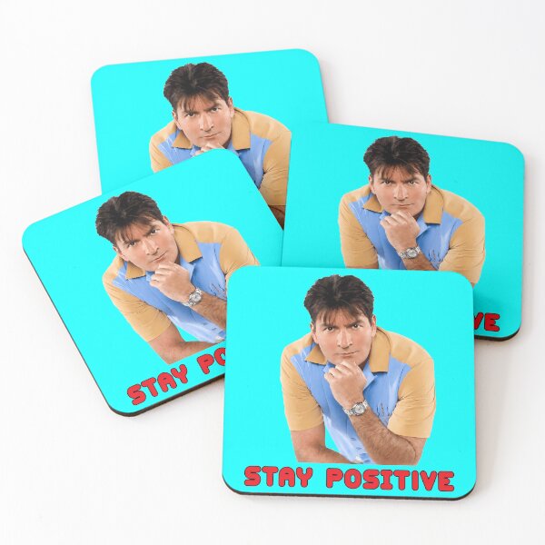 Item preview, STAY POSITIVE   Charlie Sheen designed and sold by NoThoughtsCat.