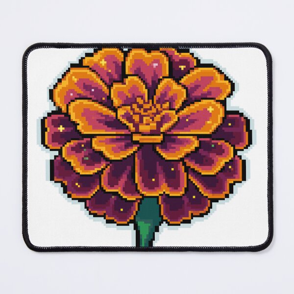 Item preview, Cempasuchil Marigold — Dia de los Muertos Pixel Art Sticker designed and sold by PixelBrujeria.