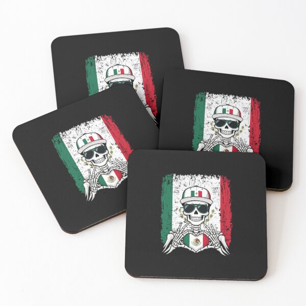 Item preview, Mexican Pride Skeleton Art - Mexico Football & Calavera Soccer Tee designed and sold by Colorful Designs.