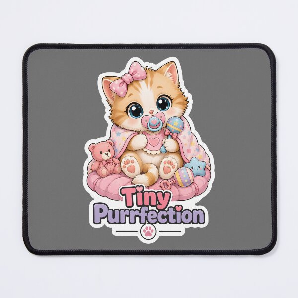 Item preview, Tiny Purrfection Baby Girl Kitten Nursery designed and sold by MoodCats.