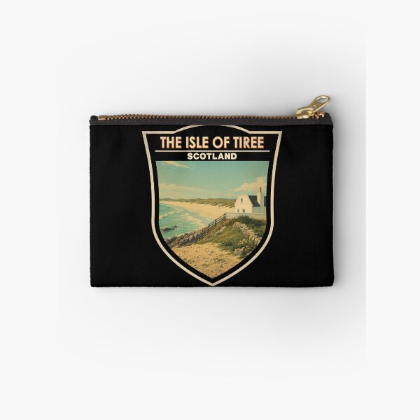 Item preview, Isle of Tiree Scotland Illustration Travel Art Badge designed and sold by KrisSidDesigns.