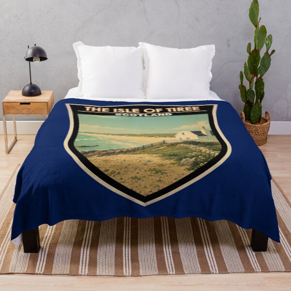 Item preview, Isle of Tiree Scotland Illustration Travel Art Badge designed and sold by KrisSidDesigns.