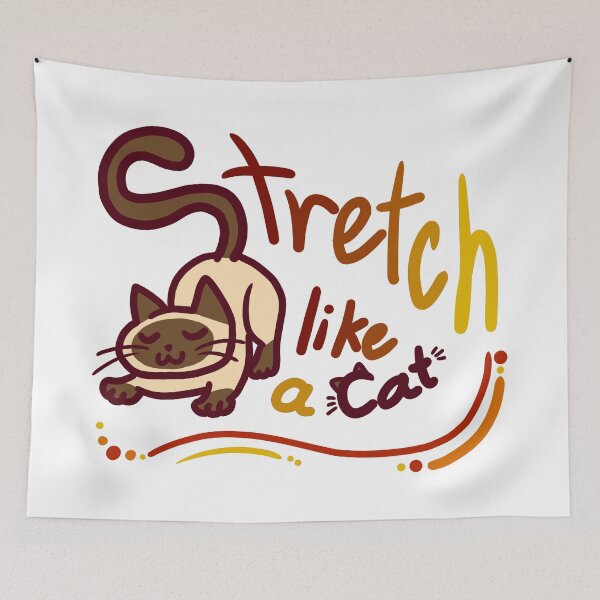 Item preview, Stretch like a Cat Siamese cat with color designed and sold by VilanCat.
