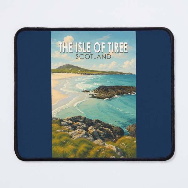 Item preview, Isle of Tiree Scotland Illustration Travel Art Vintage designed and sold by KrisSidDesigns.