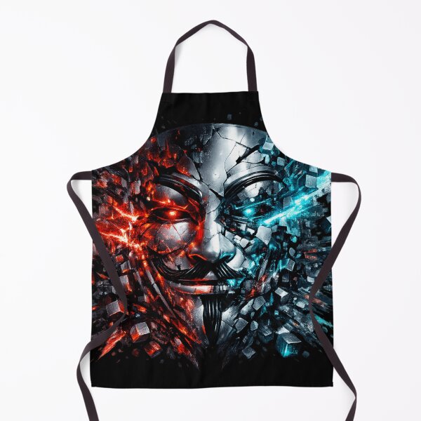 Item preview, Cyberpunk Hacker Mask – Futuristic Anonymous AI Glitch Tech Design designed and sold by JonelCrafts.