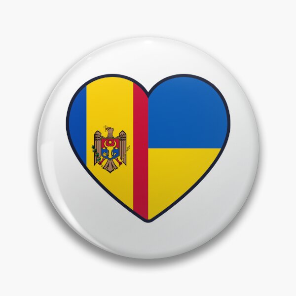 Item preview, Moldova Ukraine | 2 Nations 1 Heart designed and sold by sublimesun.
