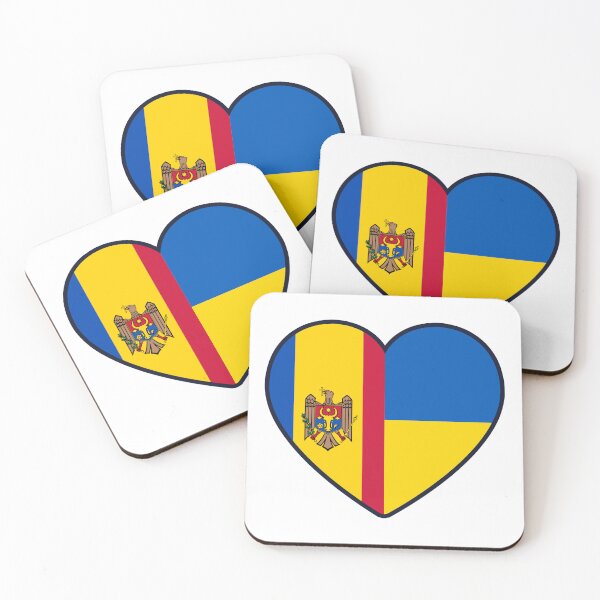 Item preview, Moldova Ukraine | 2 Nations 1 Heart designed and sold by sublimesun.