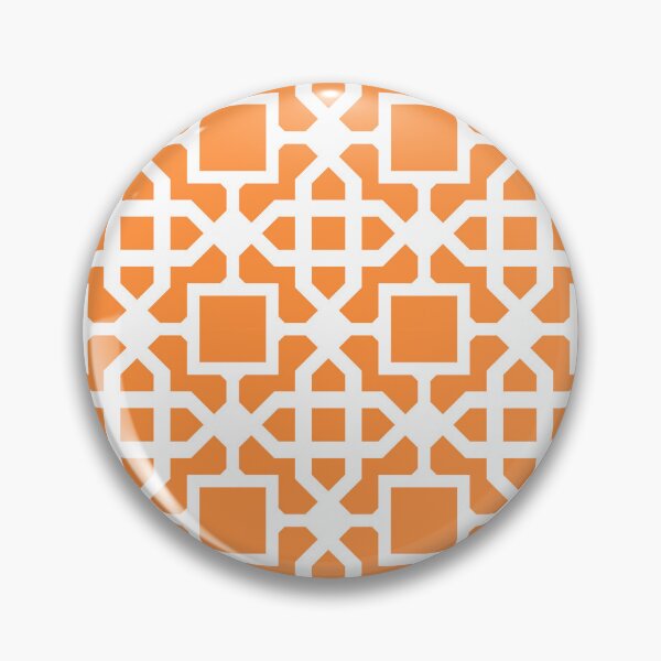 Item preview, Mid-Century Modern Orange Hues Geometric Pattern On White designed and sold by DEC02.