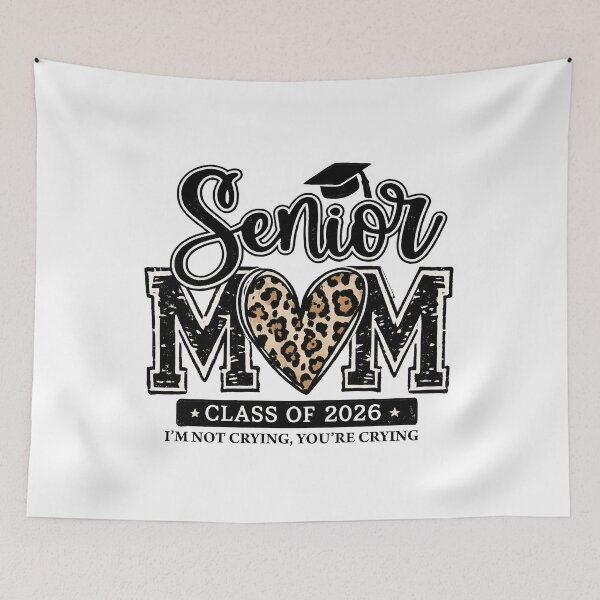 Item preview, Senior Mom 2026 Leopard Retro Vintage | Proud Class of 2026 Graduation Mom Design designed and sold by ronakris009.