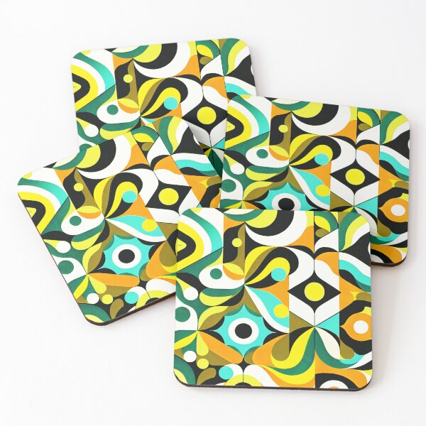 Item preview, Mid-Century Modern Vibrantly Colorful Glamorous Geometric designed and sold by DEC02.