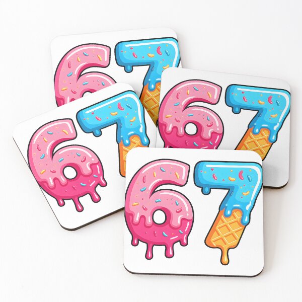 Item preview, Six Seven Ice Cream Drip Cool Meme 67 Funny | Retro Streetwear Humor Design designed and sold by ronakris009.