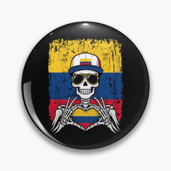 Item preview, Colombian Pride Skeleton Art - Colombia Football & Cafeteros Spirit Tee designed and sold by Colorful Designs.