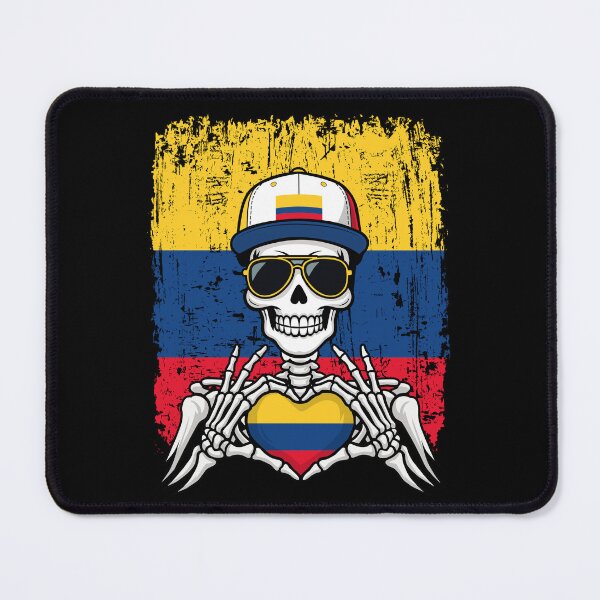 Item preview, Colombian Pride Skeleton Art - Colombia Football & Cafeteros Spirit Tee designed and sold by Colorful Designs.
