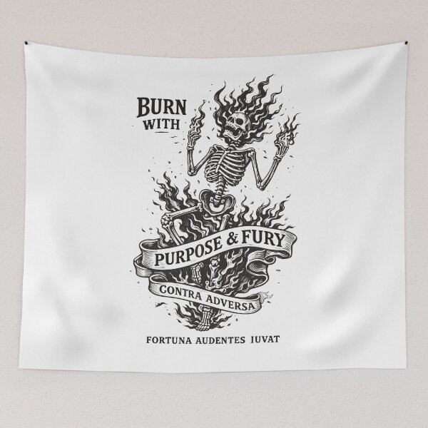 Item preview, Skull Fire Motivational T-Shirt designed and sold by Matinez Pink.