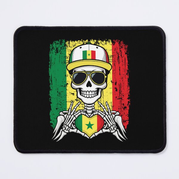 Item preview, Senegalese Pride Skeleton Art - Senegal Football & Lions of Teranga Tee designed and sold by Colorful Designs.