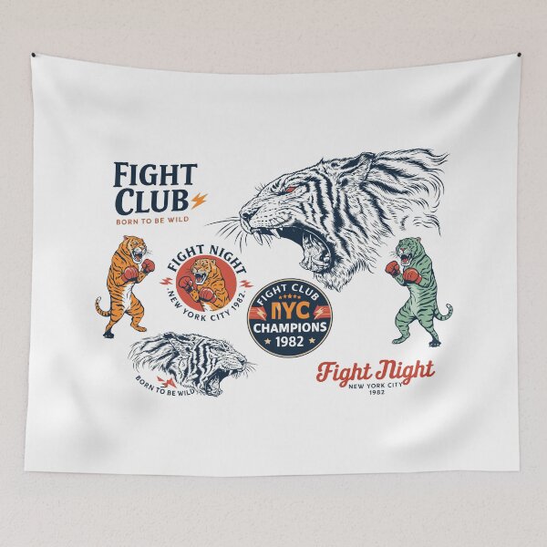 Item preview, Tiger Boxing Fight Night NYC designed and sold by Matinez Pink.