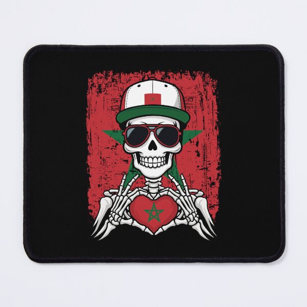 Item preview, Moroccan Pride Skeleton Art - Morocco Football & Atlas Lions Spirit Tee designed and sold by Colorful Designs.