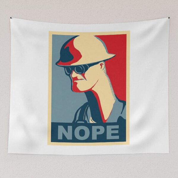 Item preview, Team Fortress Engineer Nope designed and sold by PastelWingg.