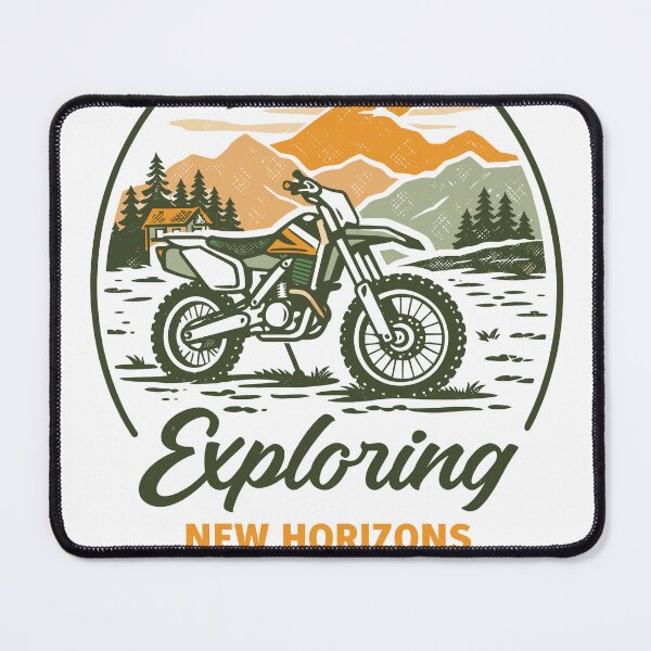 Item preview, Motorcycle Adventure Exploring New Horizons designed and sold by Matinez Pink.