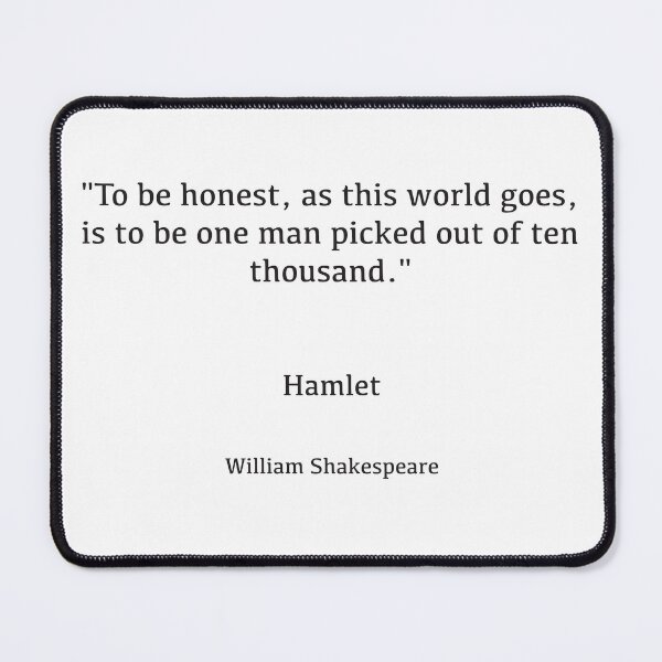 Item preview, Hamlet, William Shakespeare designed and sold by Hippo Quotes.