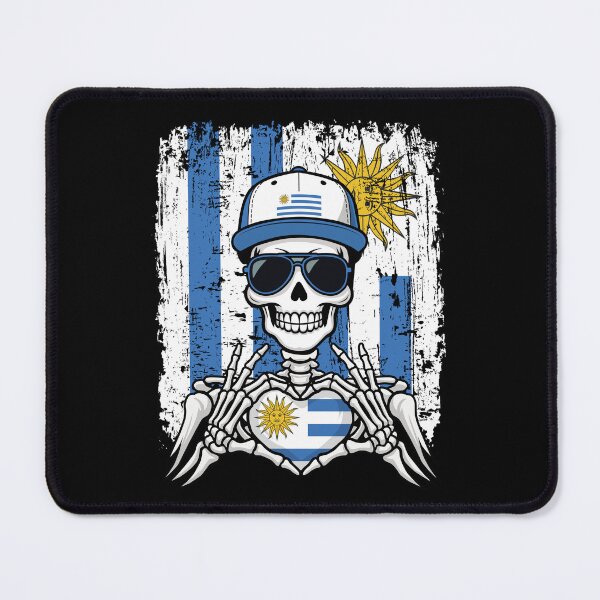Item preview, Uruguayan Pride Skeleton Art - Uruguay Football & La Celeste Garra Tee designed and sold by Colorful Designs.