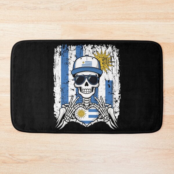 Item preview, Uruguayan Pride Skeleton Art - Uruguay Football & La Celeste Garra Tee designed and sold by Colorful Designs.