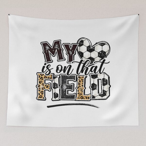 Item preview, Soccer Mom Leopard My Heart Is On That Field | Retro Game Day Sports Mom Design designed and sold by ronakris009.