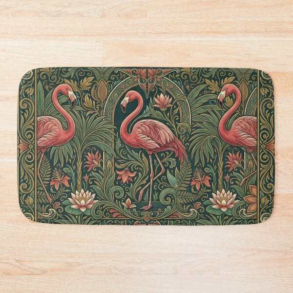Item preview, Flamingo Tropical Floral Pattern designed and sold by gopurartwork69.